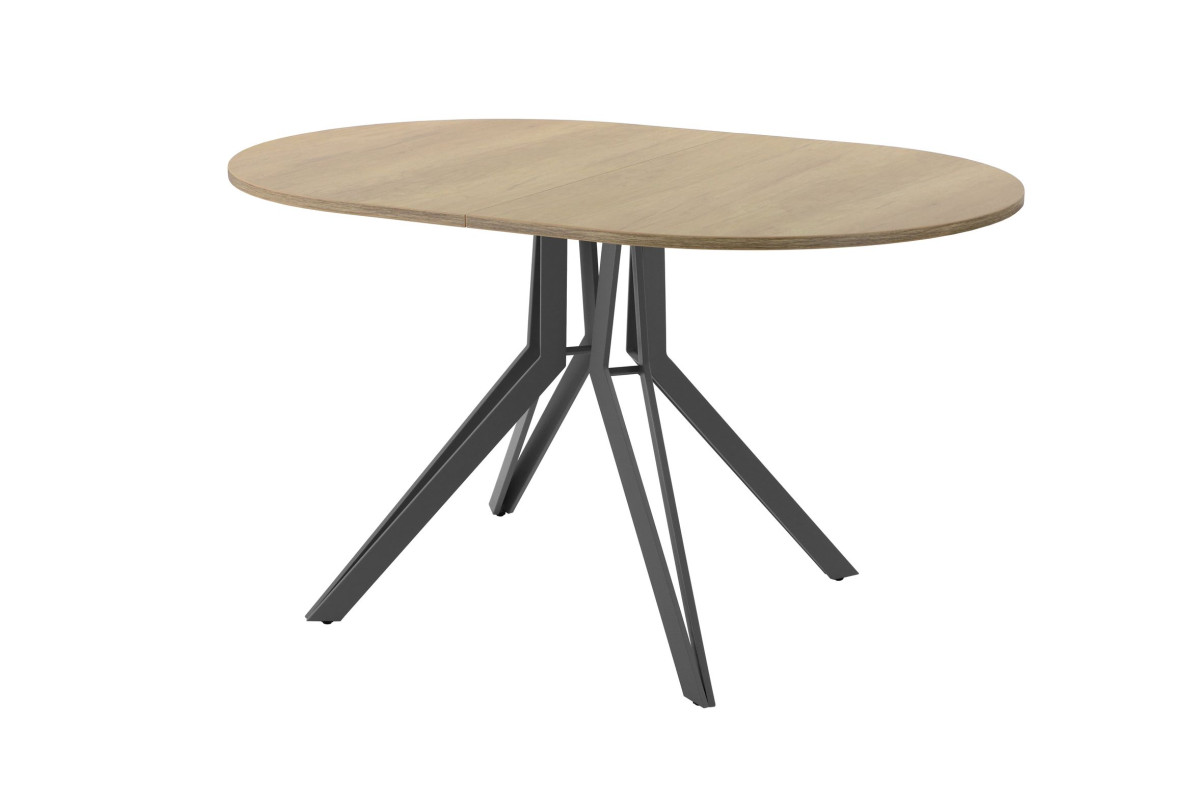 Обеденный стол AMC Elite (серии SLIM) / E21(1100) D3 (графит/Дуб Небраска Натуральный)