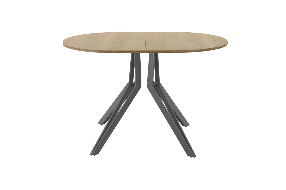 Обеденный стол AMC Elite (серии SLIM) / E21(1100) D3 (графит/Дуб Небраска Натуральный)