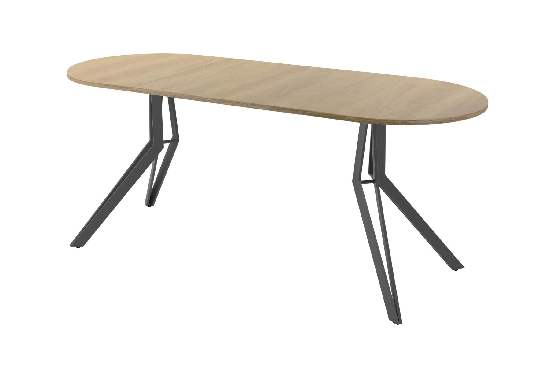 Обеденный стол AMC Elite (серии SLIM) / E21(1200) D3 (графит/Дуб Небраска Натуральный)