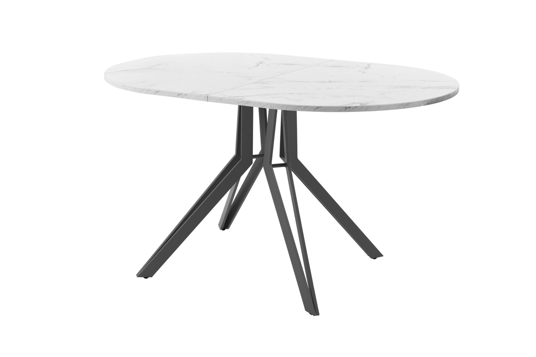 Обеденный стол AMC Elite (серии SLIM) / E21(1200) D3 (графит/Мрамор Кристалл)