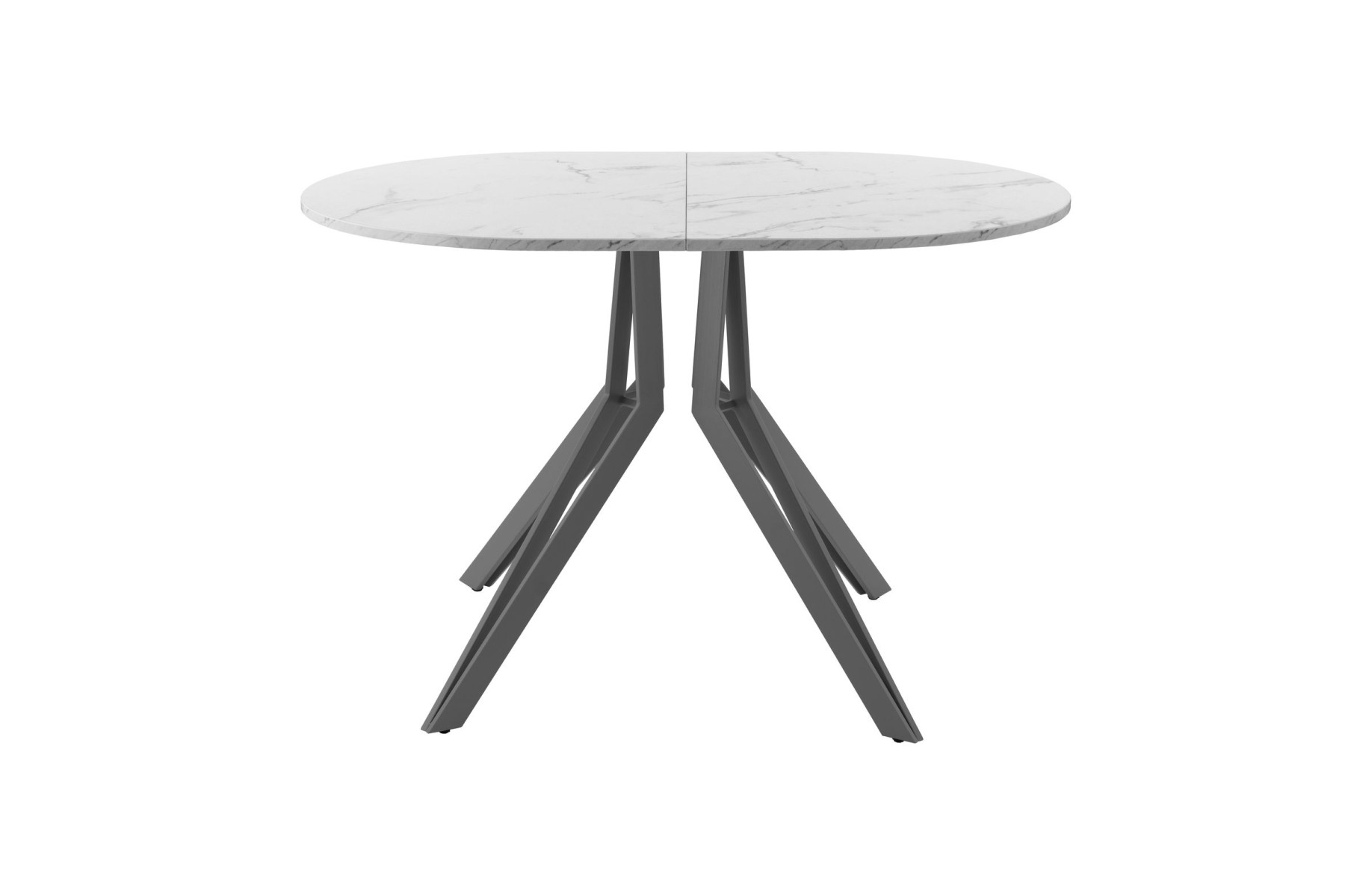 Обеденный стол AMC Elite (серии SLIM) / E21(1200) D3 (графит/Мрамор Кристалл)