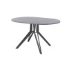 Обеденный стол AMC Elite (серии SLIM) / E21(1100) D3 (графит/Бетон Чикаго светло-серый)
