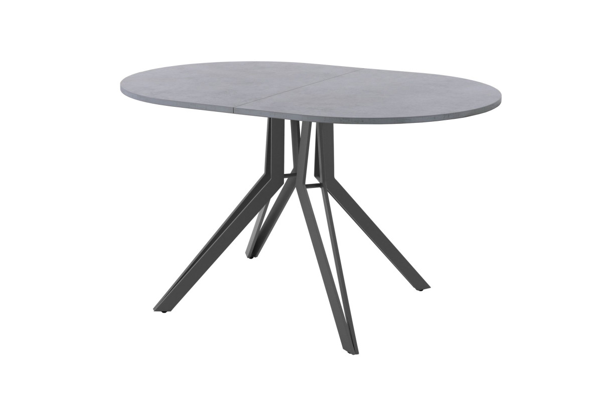 Обеденный стол AMC Elite (серии SLIM) / E21(1100) D3 (графит/Бетон Чикаго светло-серый)