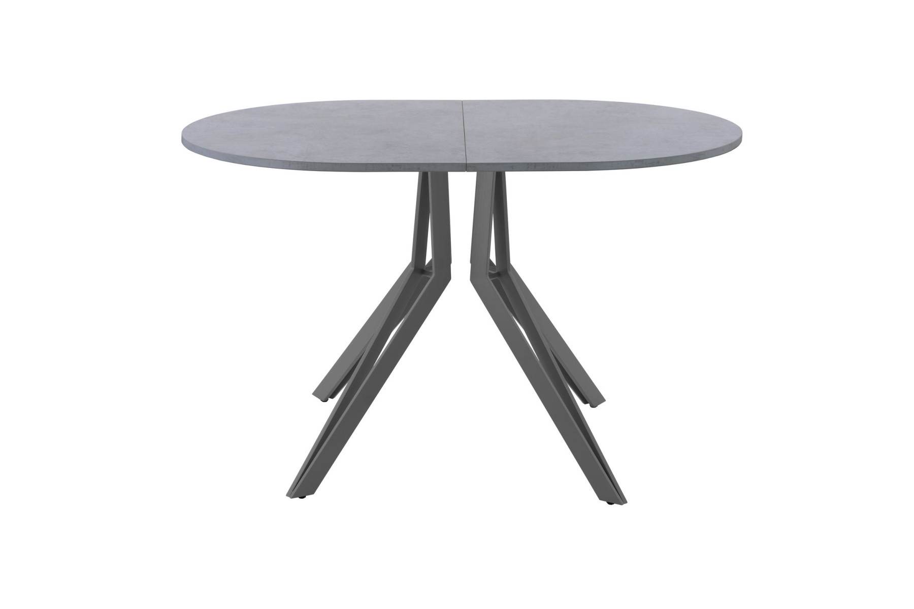 Обеденный стол AMC Elite (серии SLIM) / E21(1100) D3 (графит/Бетон Чикаго светло-серый)