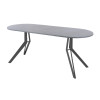 Обеденный стол AMC Elite (серии SLIM) / E21(1100) D3 (графит/Бетон Чикаго светло-серый)