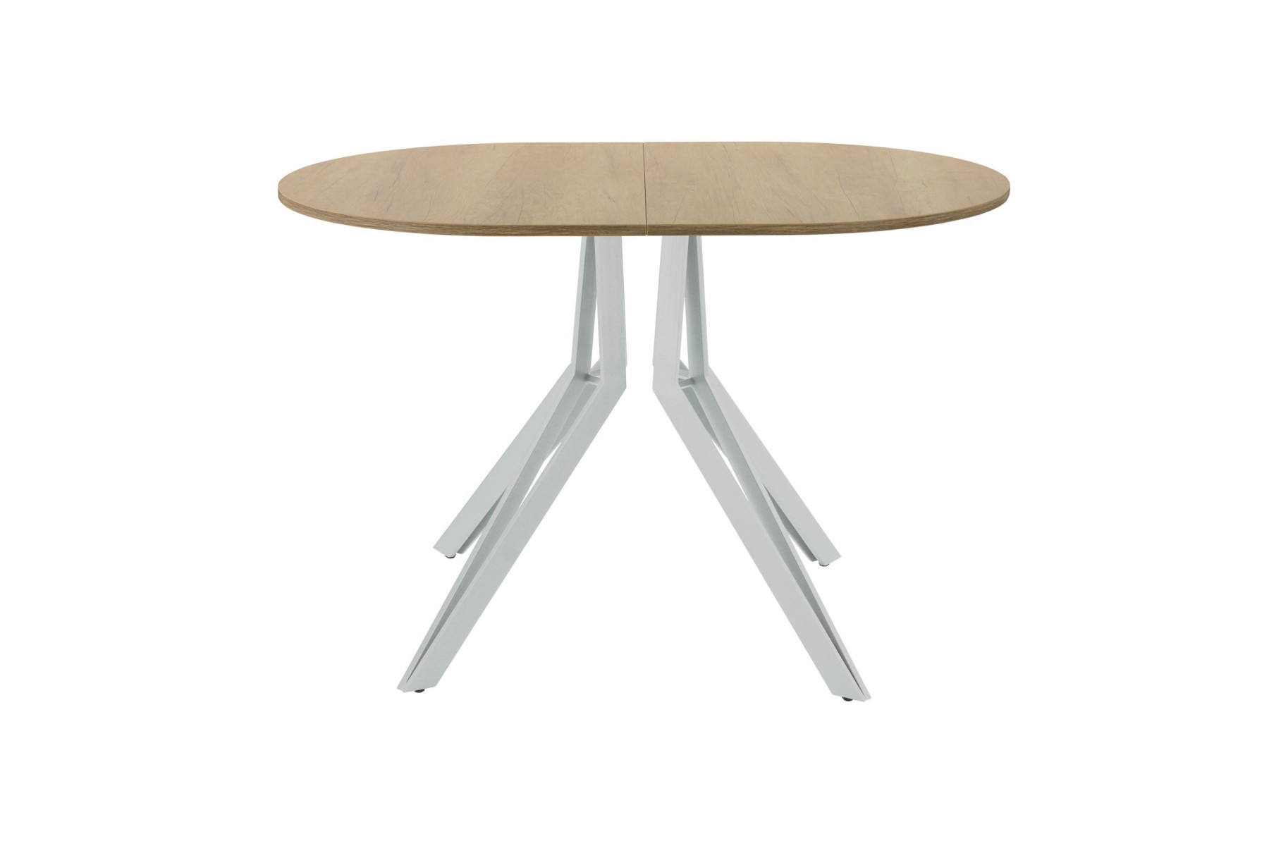 Обеденный стол AMC Elite (серии SLIM) / E21(1200) D3 (серебро/Дуб Небраска Натуральный)