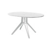 Обеденный стол AMC Elite (серии SLIM) / E21(1100) D3 (серебро/Мрамор Кристалл)