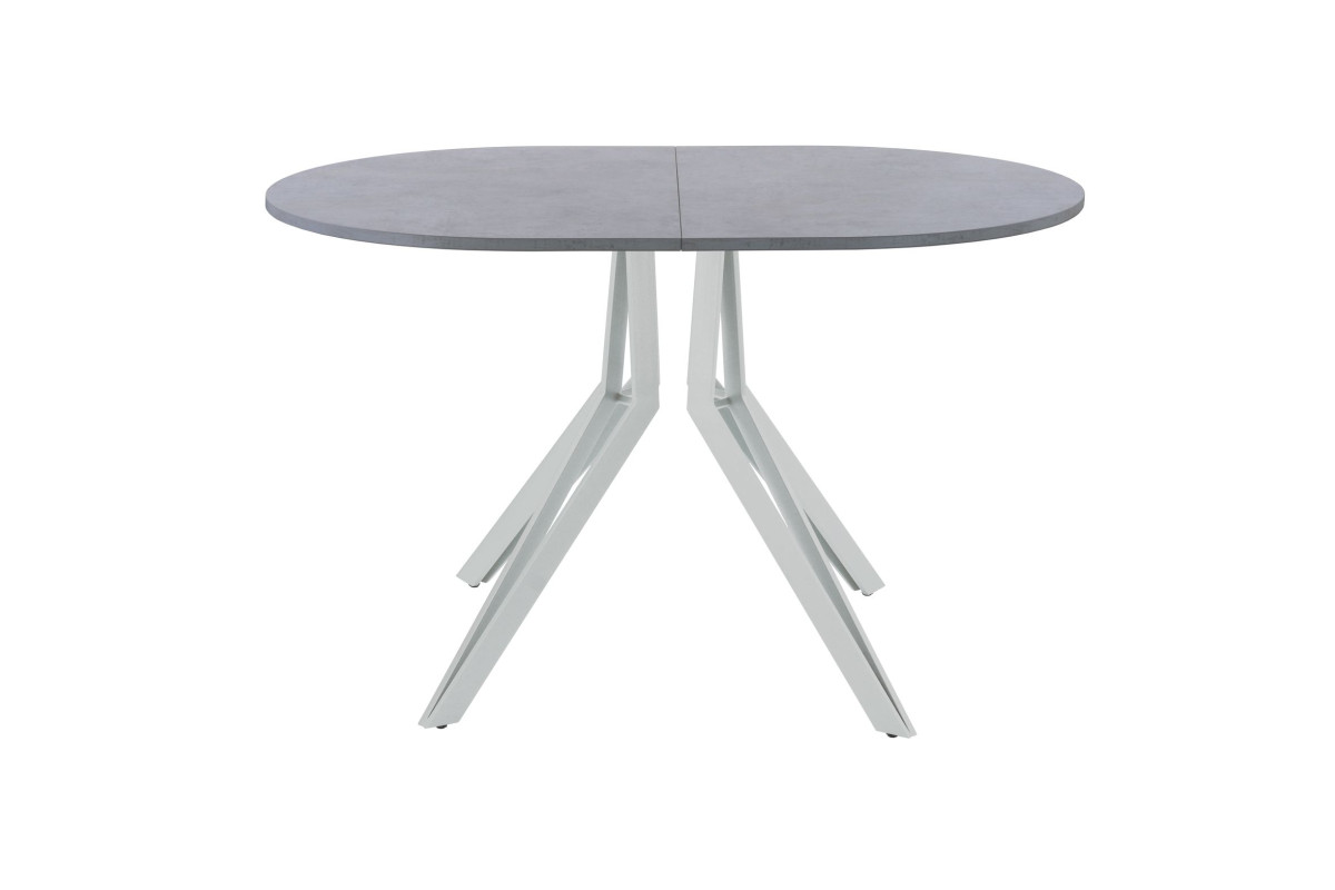 Обеденный стол AMC Elite (серии SLIM) / E21(1200) D3 (серебро/Бетон Чикаго светло-серый)