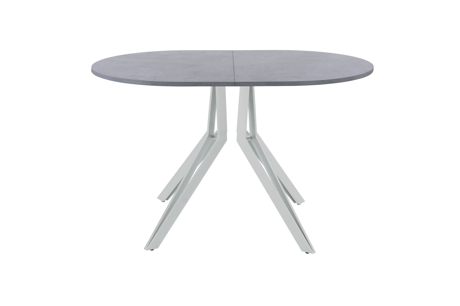 Обеденный стол AMC Elite (серии SLIM) / E21(1200) D3 (серебро/Бетон Чикаго светло-серый)