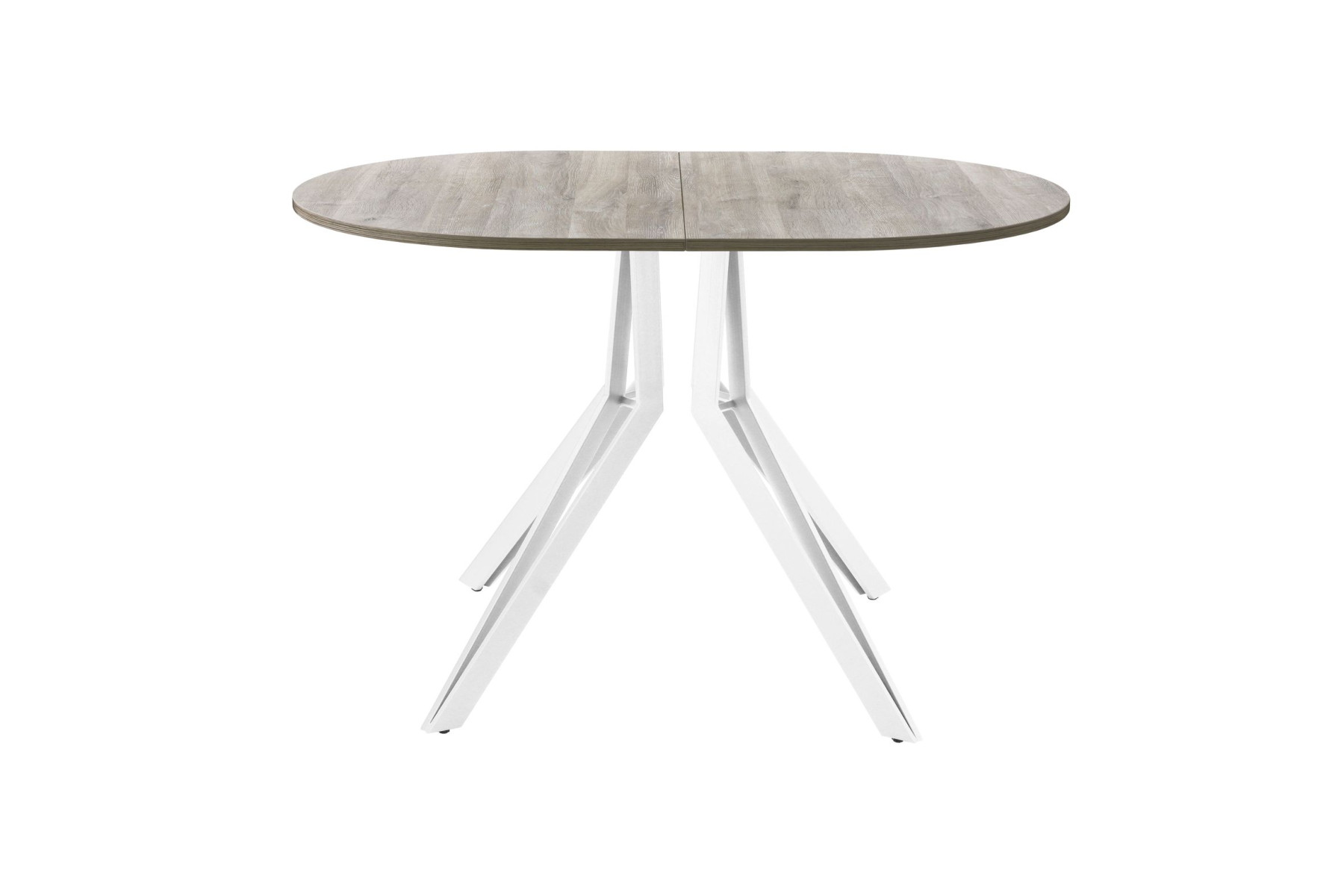 Обеденный стол AMC Elite (серии SLIM) / E21(1100) D3 (белый/Дуб Уайт-Ривер песочно-бежевый)