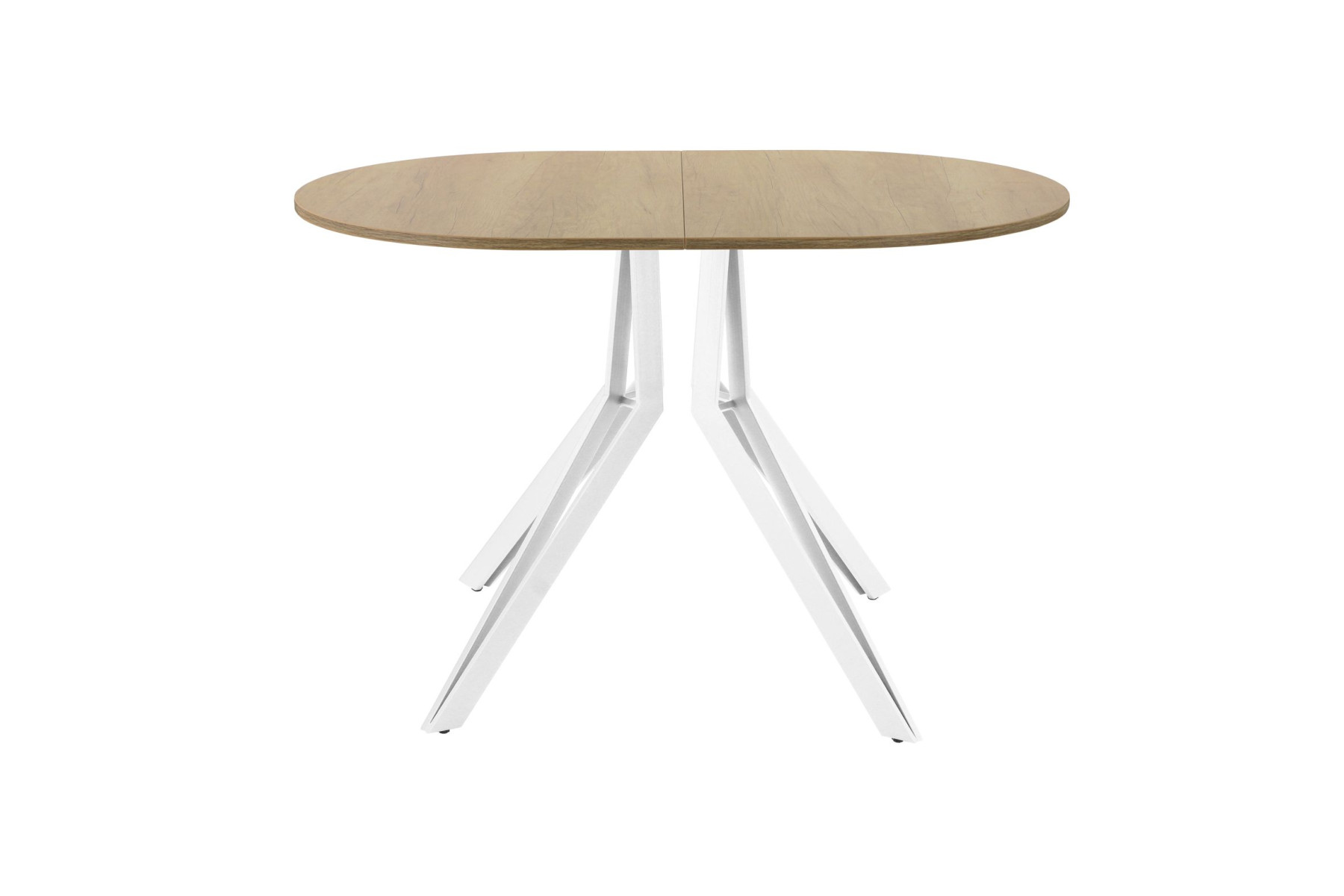 Обеденный стол AMC Elite (серии SLIM) / E21(1100) D3 (белый/Дуб Небраска Натуральный)