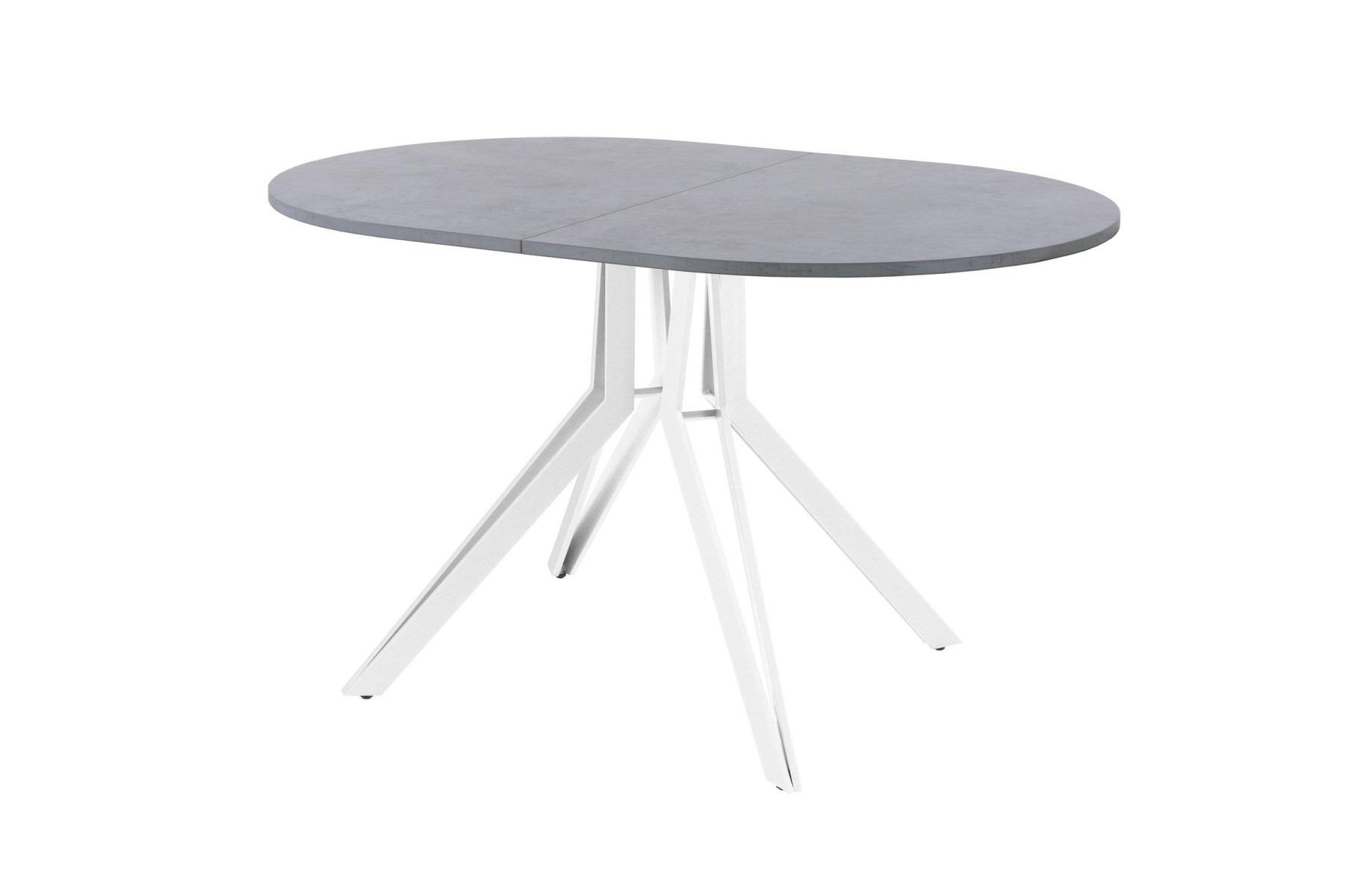 Обеденный стол AMC Elite (серии SLIM) / E21(1100) D3 (белый/Бетон Чикаго светло-серый)