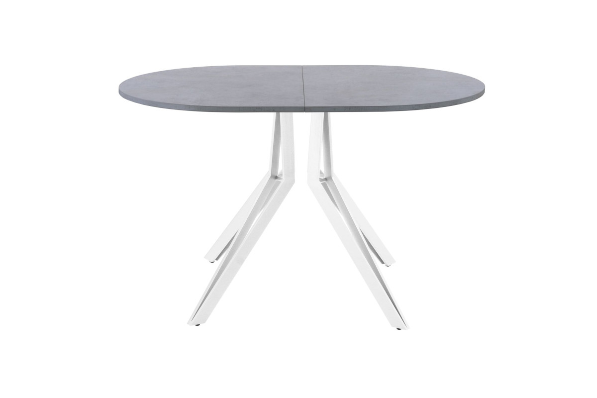 Обеденный стол AMC Elite (серии SLIM) / E21(1100) D3 (белый/Бетон Чикаго светло-серый)