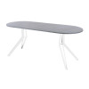 Обеденный стол AMC Elite (серии SLIM) / E21(1100) D3 (белый/Бетон Чикаго светло-серый)