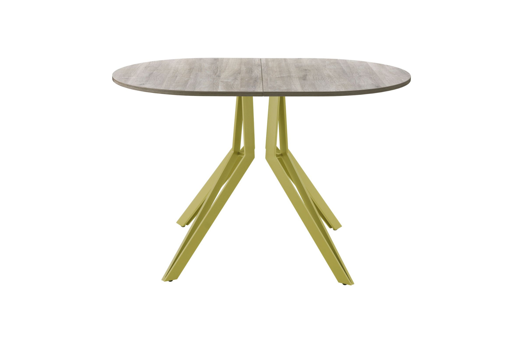 Обеденный стол AMC Elite (серии SLIM) / E21(1100) D3 (золото/Дуб Уайт-Ривер песочно-бежевый)