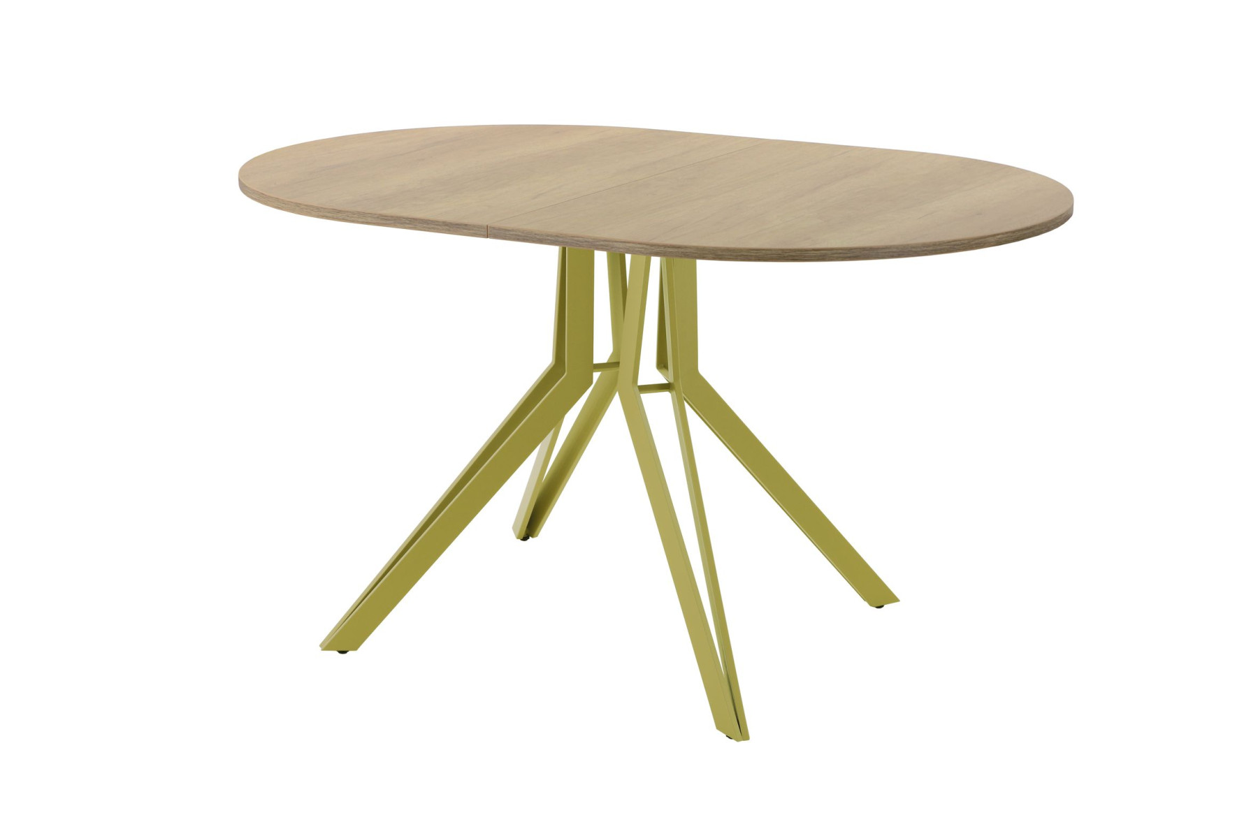 Обеденный стол AMC Elite (серии SLIM) / E21(1100) D3 (золото/Дуб Небраска Натуральный)