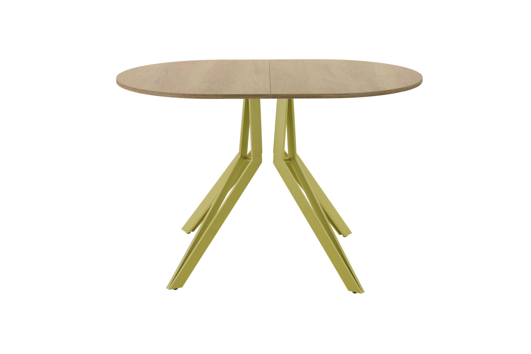 Обеденный стол AMC Elite (серии SLIM) / E21(1100) D3 (золото/Дуб Небраска Натуральный)