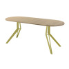 Обеденный стол AMC Elite (серии SLIM) / E21(1100) D3 (золото/Дуб Небраска Натуральный)