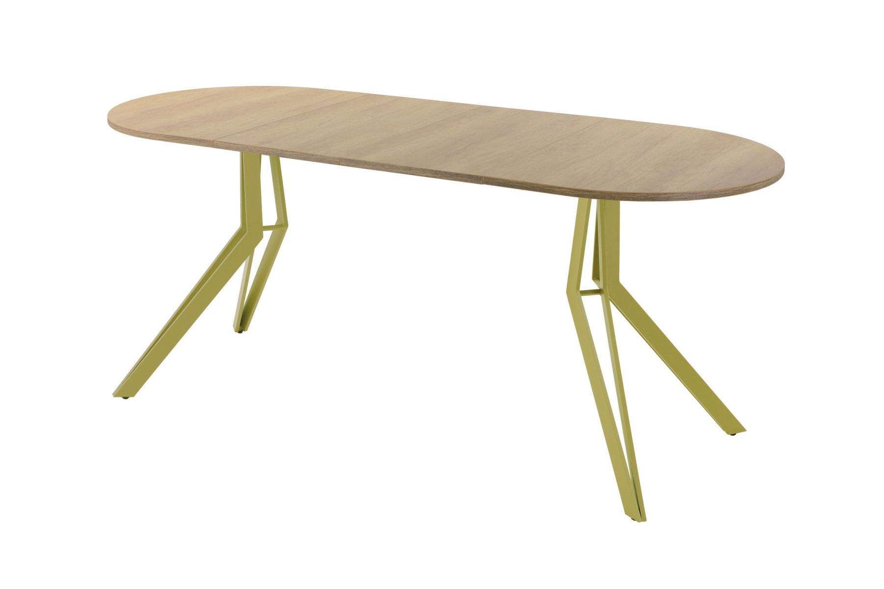 Обеденный стол AMC Elite (серии SLIM) / E21(1100) D3 (золото/Дуб Небраска Натуральный)