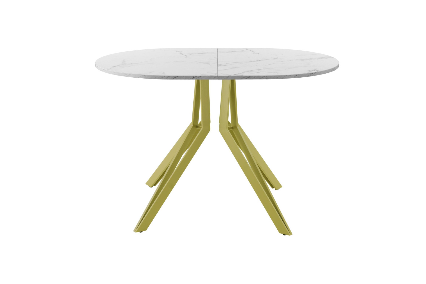 Обеденный стол AMC Elite (серии SLIM) / E21(1200) D3 (золото/Мрамор Кристалл)