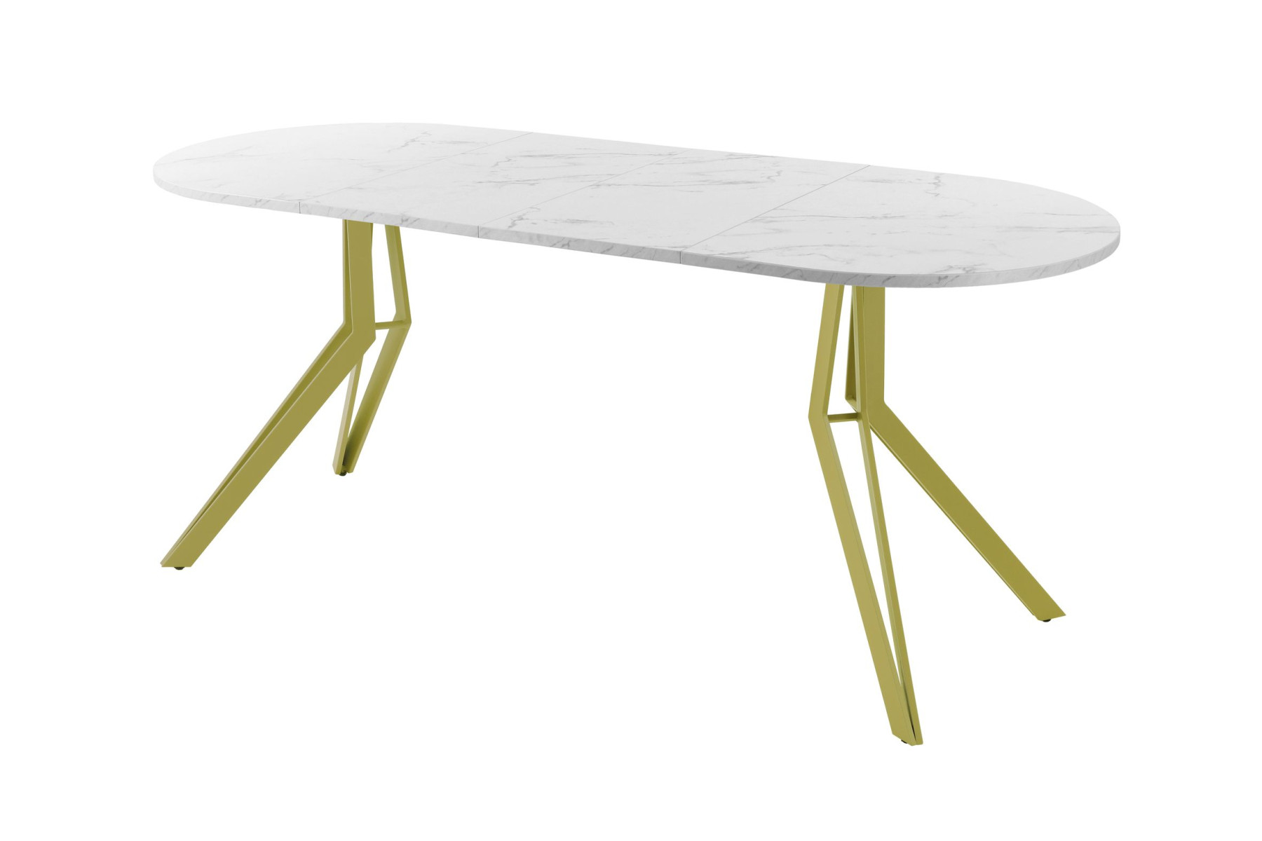 Обеденный стол AMC Elite (серии SLIM) / E21(1200) D3 (золото/Мрамор Кристалл)