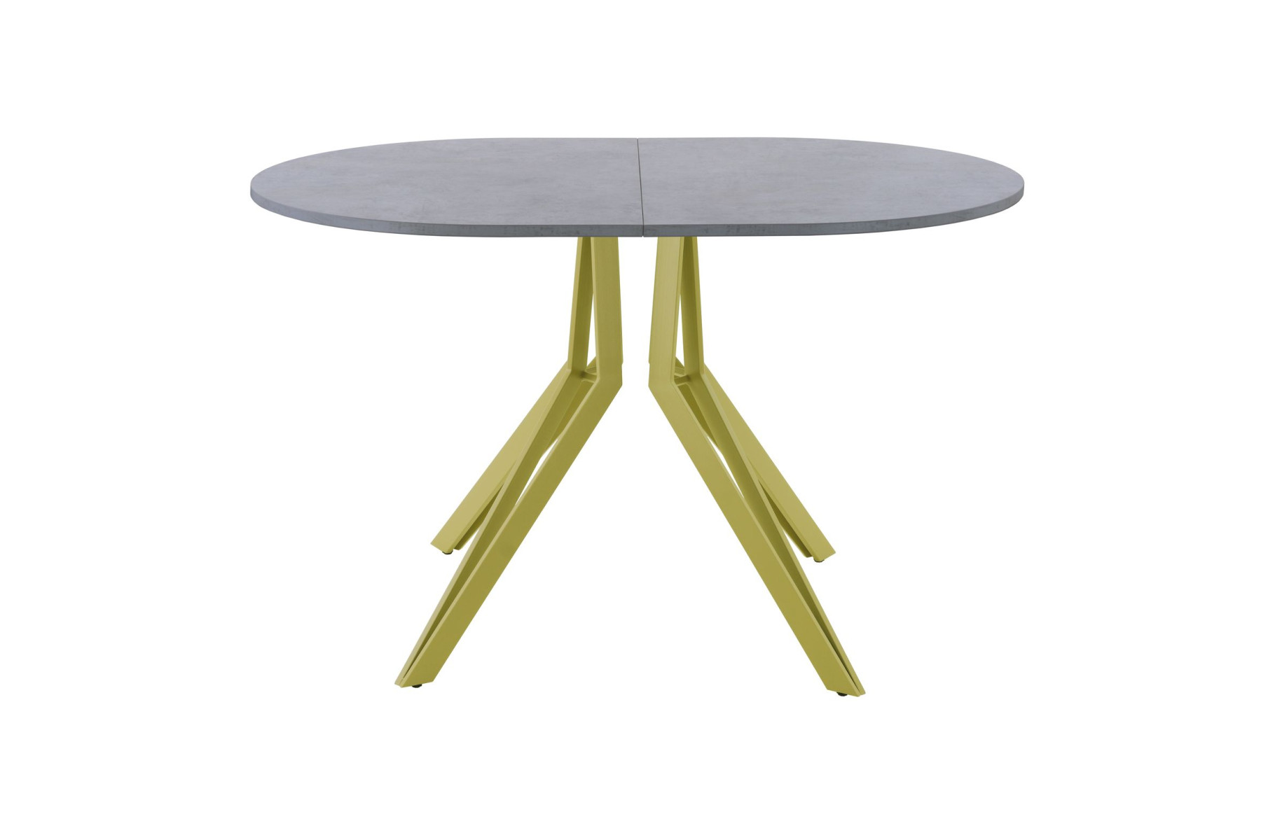 Обеденный стол AMC Elite (серии SLIM) / E21(1100) D3 (золото/Бетон Чикаго светло-серый)