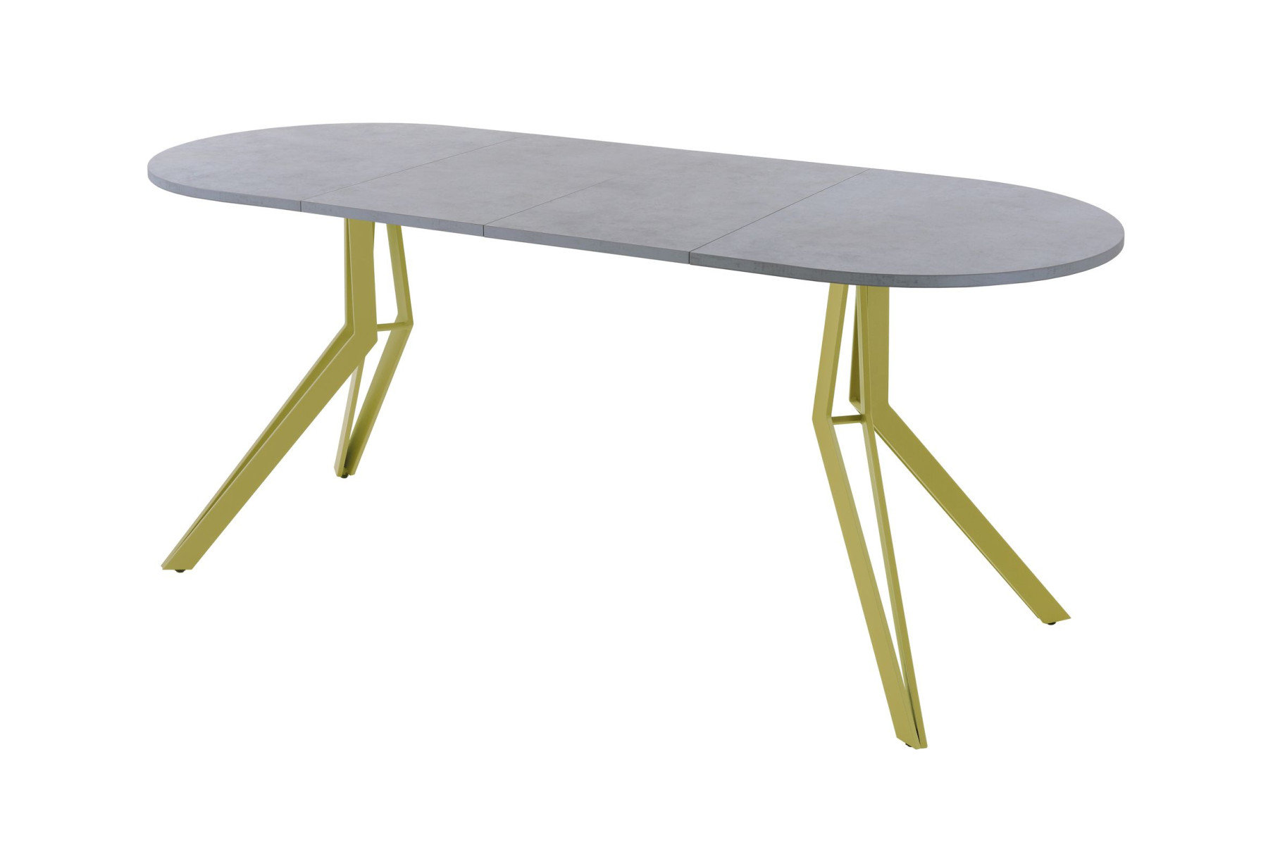 Обеденный стол AMC Elite (серии SLIM) / E21(1100) D3 (золото/Бетон Чикаго светло-серый)