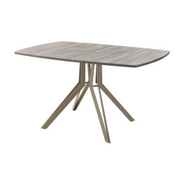 Обеденный стол AMC Elite (серии SLIM) / E21(1100) D6 (капучино/Дуб Уайт-Ривер песочно-бежевый)