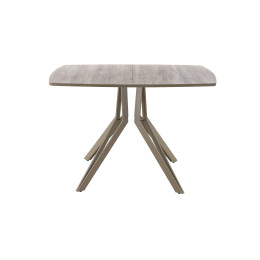 Обеденный стол AMC Elite (серии SLIM) / E21(1100) D6 (капучино/Дуб Уайт-Ривер песочно-бежевый)