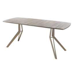 Обеденный стол AMC Elite (серии SLIM) / E21(1100) D6 (капучино/Дуб Уайт-Ривер песочно-бежевый)