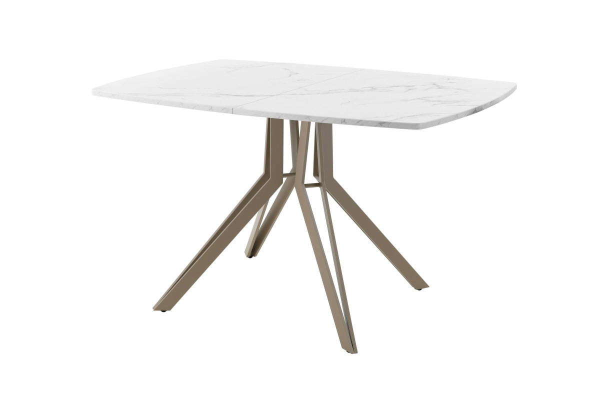 Обеденный стол AMC Elite (серии SLIM) / E21(1100) D6 (капучино/Мрамор Кристалл)