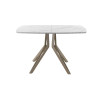 Обеденный стол AMC Elite (серии SLIM) / E21(1100) D6 (капучино/Мрамор Кристалл)