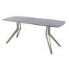 Обеденный стол AMC Elite (серии SLIM) / E21(1100) D6 (капучино/Бетон Чикаго светло-серый)