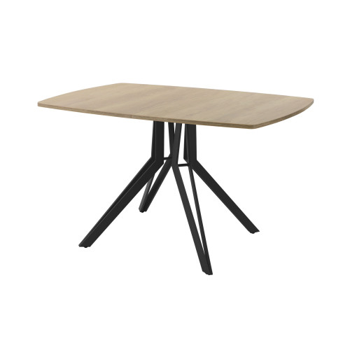 Обеденный стол AMC Elite (серии SLIM) / E21(1100) D6 (черный/Дуб Небраска Натуральный)