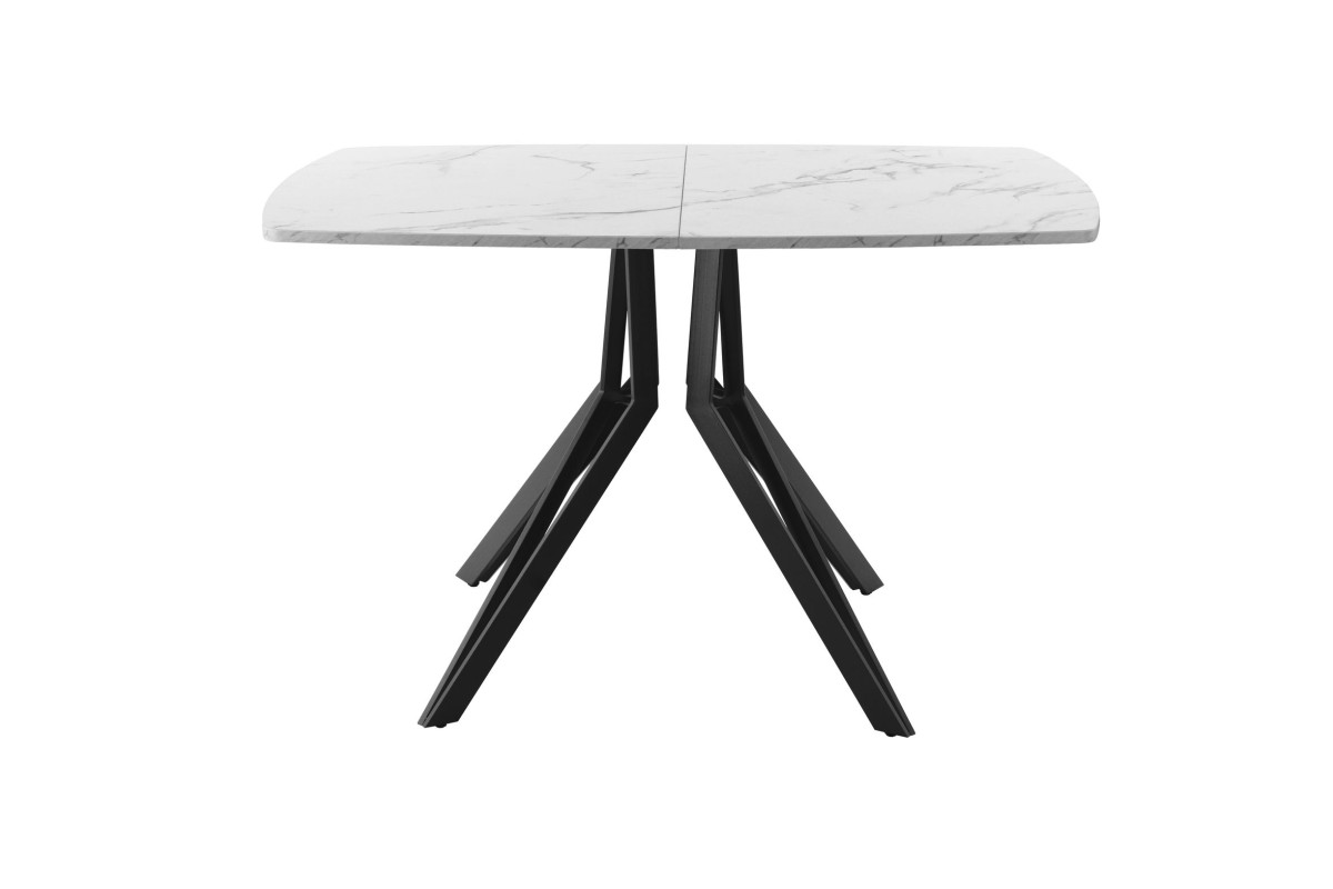 Обеденный стол AMC Elite (серии SLIM) / E21(1100) D6 (черный/Мрамор Кристалл)