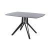 Обеденный стол AMC Elite (серии SLIM) / E21(1200) D6 (черный/Бетон Чикаго светло-серый)