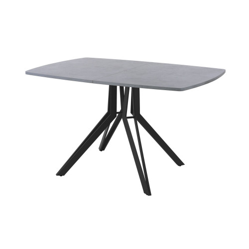 Обеденный стол AMC Elite (серии SLIM) / E21(1100) D6 (черный/Бетон Чикаго светло-серый)