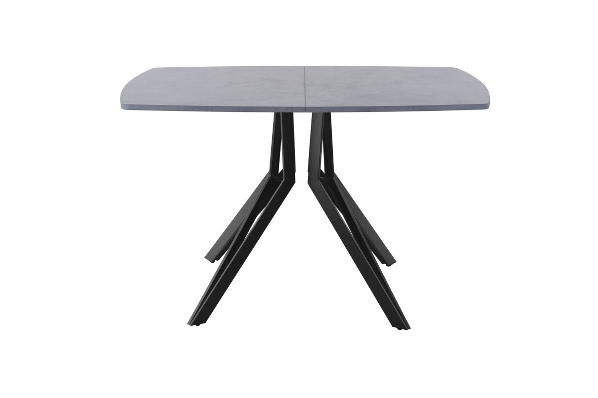 Обеденный стол AMC Elite (серии SLIM) / E21(1200) D6 (черный/Бетон Чикаго светло-серый)