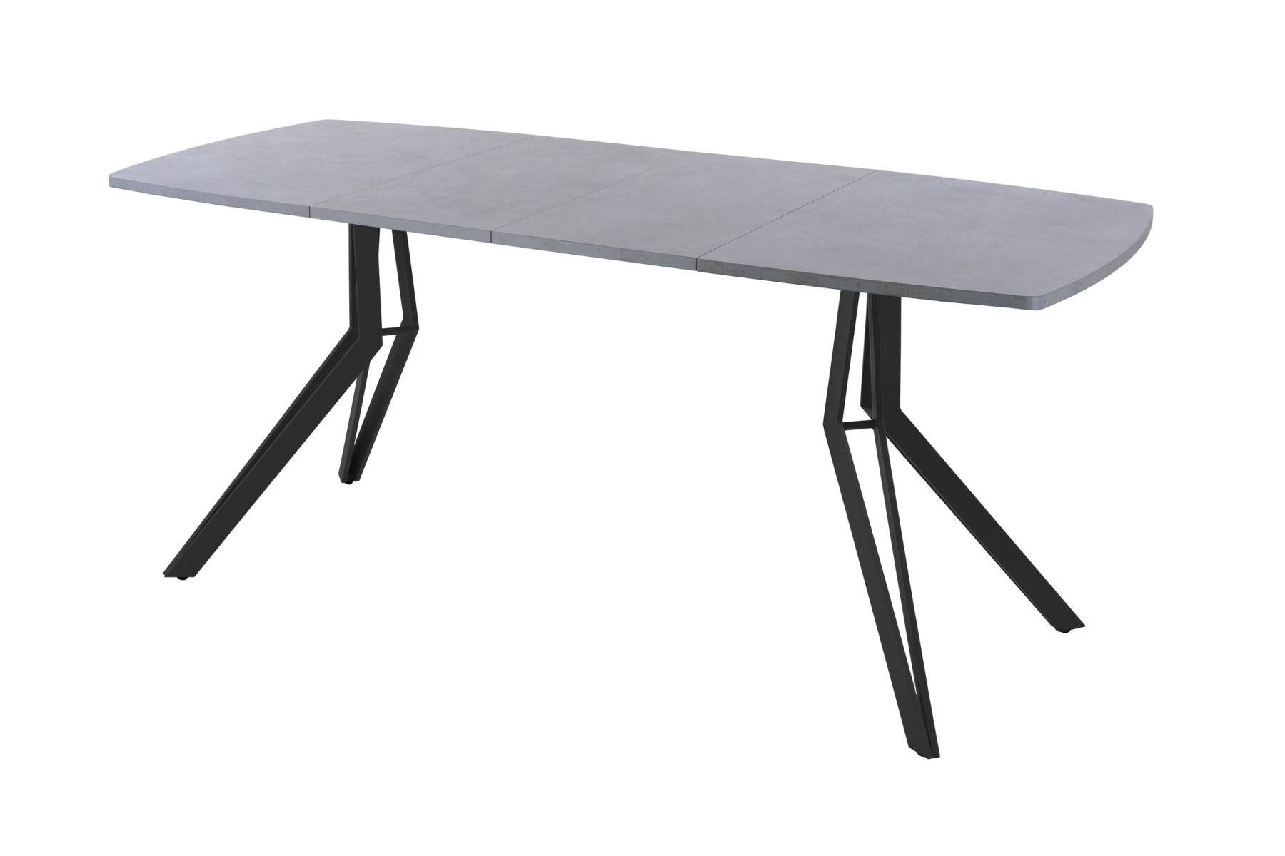 Обеденный стол AMC Elite (серии SLIM) / E21(1200) D6 (черный/Бетон Чикаго светло-серый)