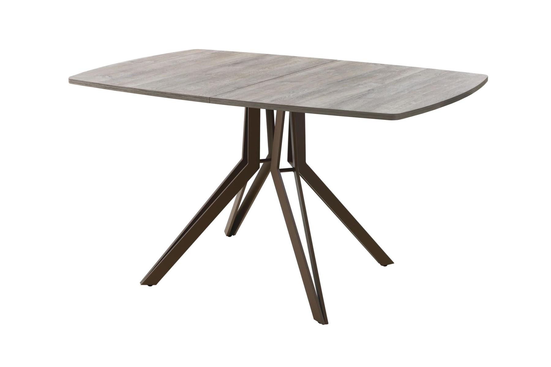 Обеденный стол AMC Elite (серии SLIM) / E21(1100) D6 (коричневый/Дуб Уайт-Ривер песочно-бежевый)