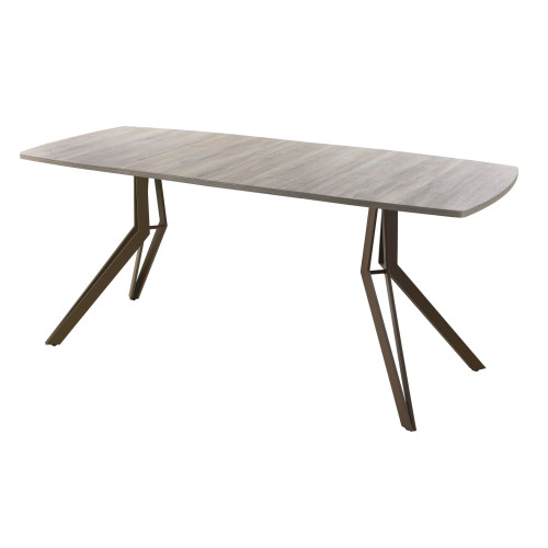 Обеденный стол AMC Elite (серии SLIM) / E21(1100) D6 (коричневый/Дуб Уайт-Ривер песочно-бежевый)