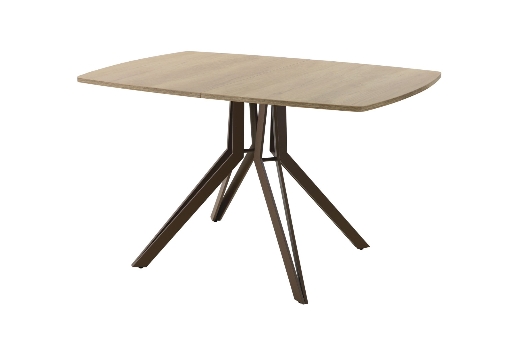 Обеденный стол AMC Elite (серии SLIM) / E21(1100) D6 (коричневый/Дуб Небраска Натуральный)