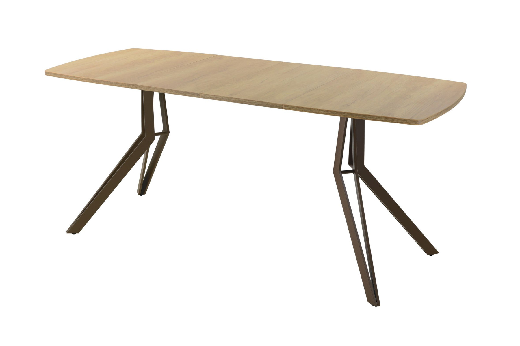 Обеденный стол AMC Elite (серии SLIM) / E21(1100) D6 (коричневый/Дуб Небраска Натуральный)