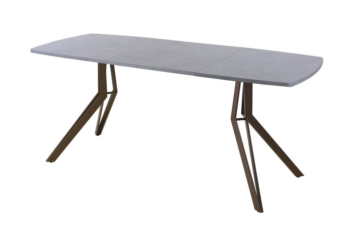 Обеденный стол AMC Elite (серии SLIM) / E21(1200) D6 (коричневый/Бетон Чикаго светло-серый)