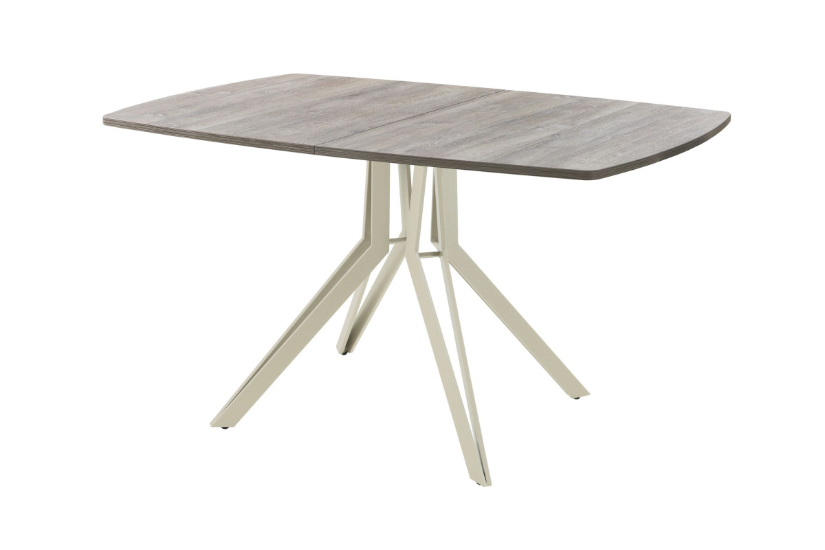 Обеденный стол AMC Elite (серии SLIM) / E21(1200) D6 (бежевый/Дуб Уайт-Ривер песочно-бежевый)