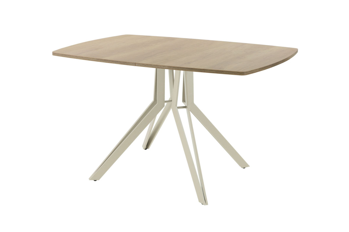 Обеденный стол AMC Elite (серии SLIM) / E21(1200) D6 (бежевый/Дуб Небраска Натуральный)