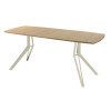 Обеденный стол AMC Elite (серии SLIM) / E21(1200) D6 (бежевый/Дуб Небраска Натуральный)