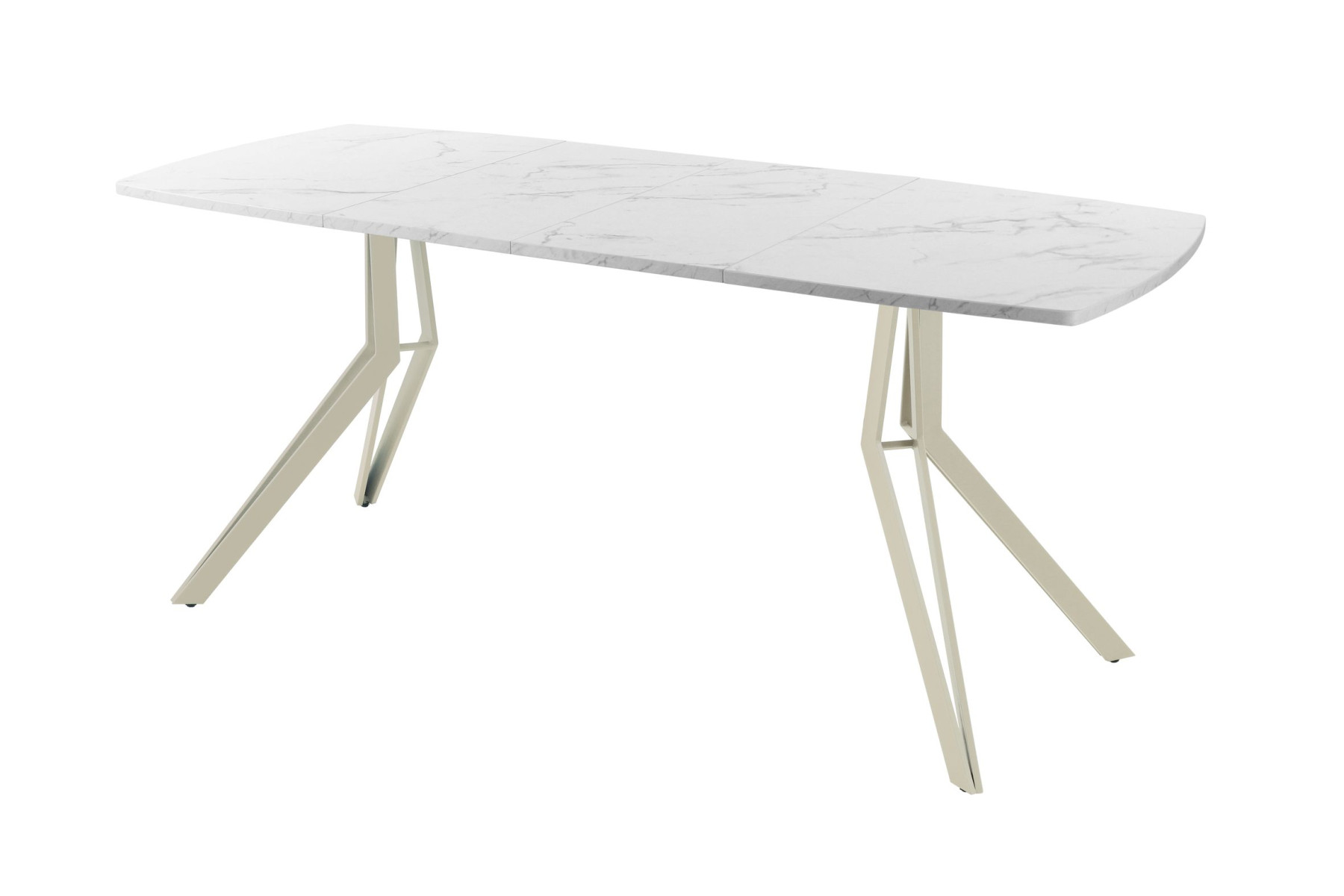 Обеденный стол AMC Elite (серии SLIM) / E21(1200) D6 (бежевый/Мрамор Кристалл)