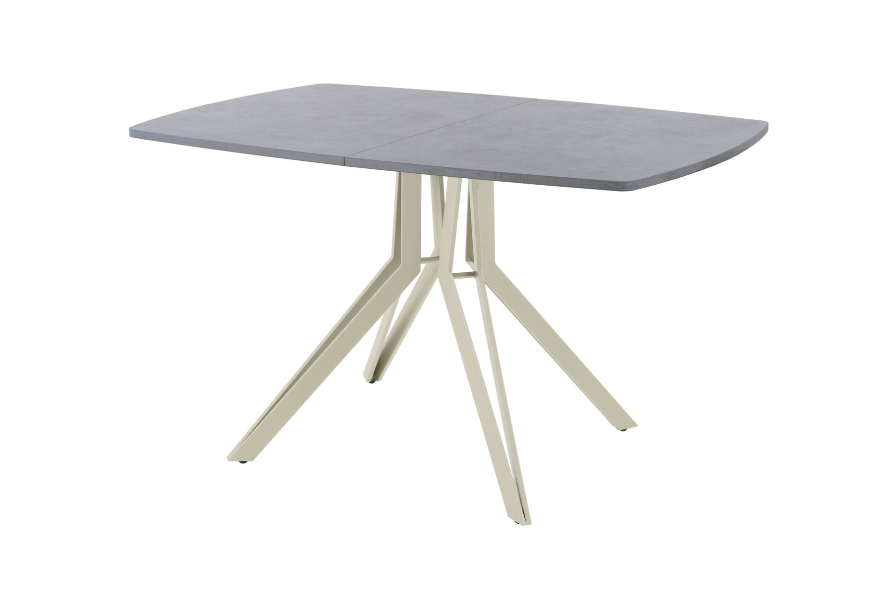 Обеденный стол AMC Elite (серии SLIM) / E21(1100) D6 (бежевый/Бетон Чикаго светло-серый)