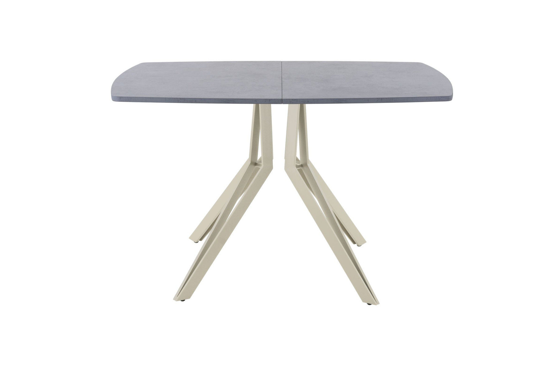 Обеденный стол AMC Elite (серии SLIM) / E21(1100) D6 (бежевый/Бетон Чикаго светло-серый)